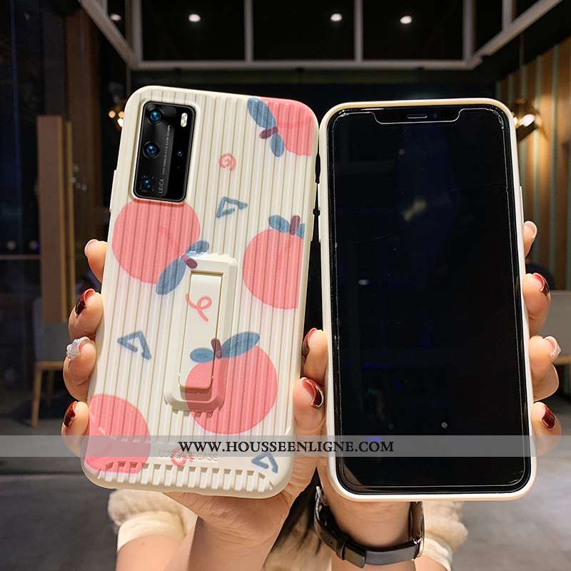 Coque Huawei P40 Pro Personnalité Créatif Rouge Dessin Animé Téléphone Portable Étui Silicone