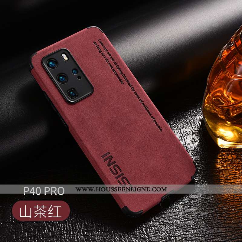 Coque Huawei P40 Pro Silicone Protection Noir Texture Créatif Délavé En Daim