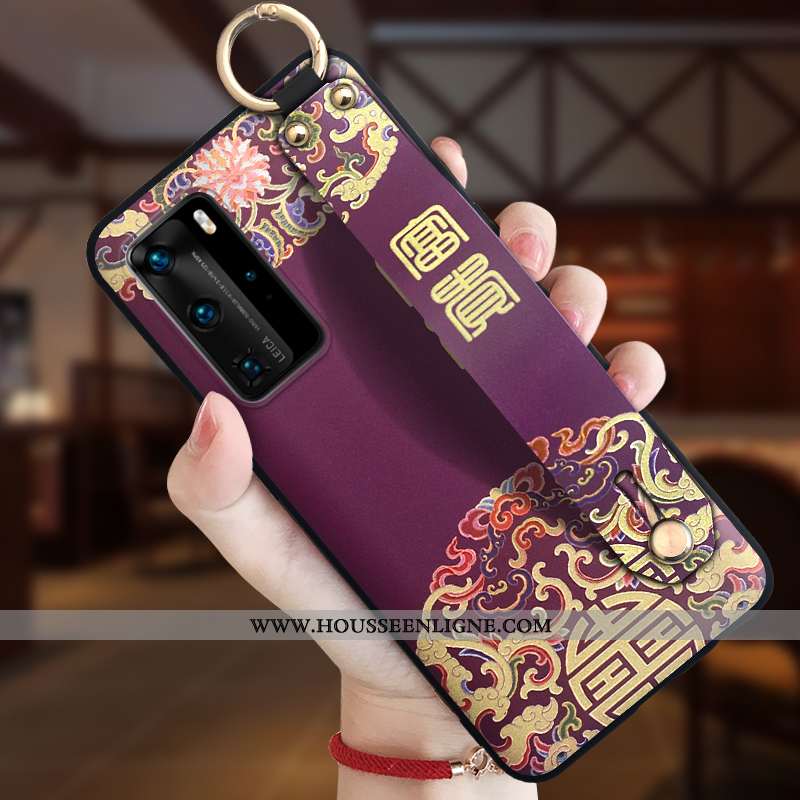 Coque Huawei P40 Pro Silicone Protection Style Chinois Personnalité Ornements Suspendus Tout Compris