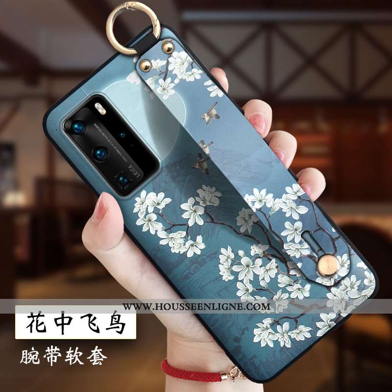 Coque Huawei P40 Pro Silicone Protection Style Chinois Personnalité Ornements Suspendus Tout Compris