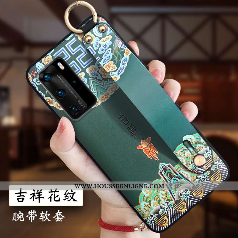 Coque Huawei P40 Pro Silicone Protection Style Chinois Personnalité Ornements Suspendus Tout Compris