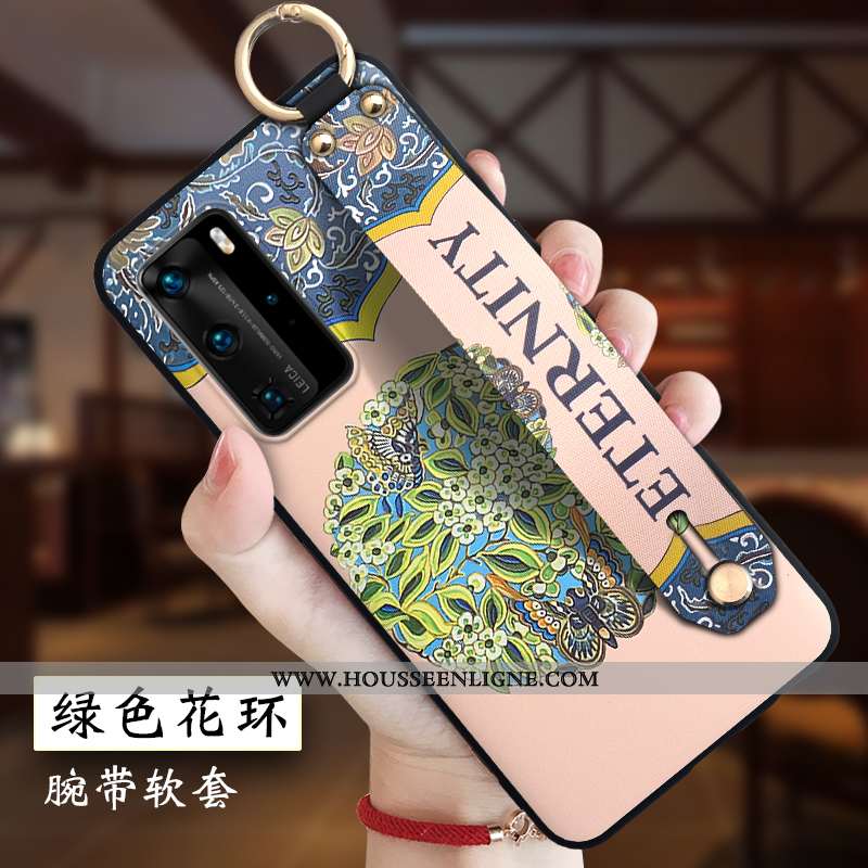 Coque Huawei P40 Pro Silicone Protection Style Chinois Personnalité Ornements Suspendus Tout Compris
