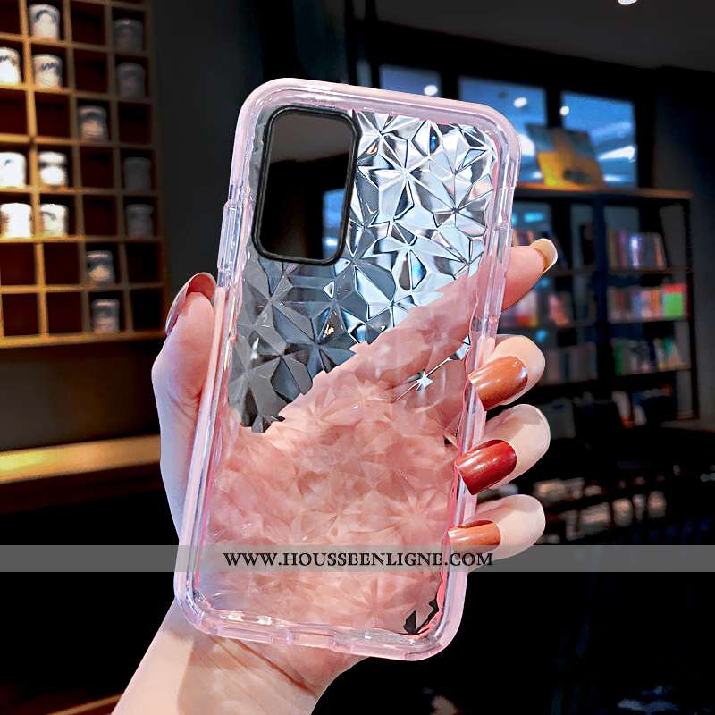 Coque Huawei P40 Pro Tendance Fluide Doux Amoureux Rose Silicone Transparent Tout Compris