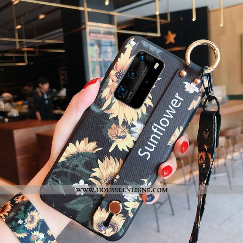 Coque Huawei P40 Silicone Protection Tendance Tout Compris Bleu Ornements Suspendus