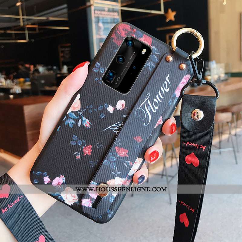 Coque Huawei P40 Silicone Protection Tendance Tout Compris Bleu Ornements Suspendus