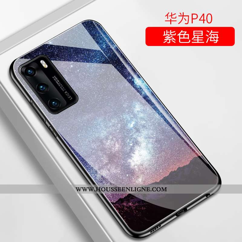 Coque Huawei P40 Tendance Légère Violet Téléphone Portable Tout Compris Créatif