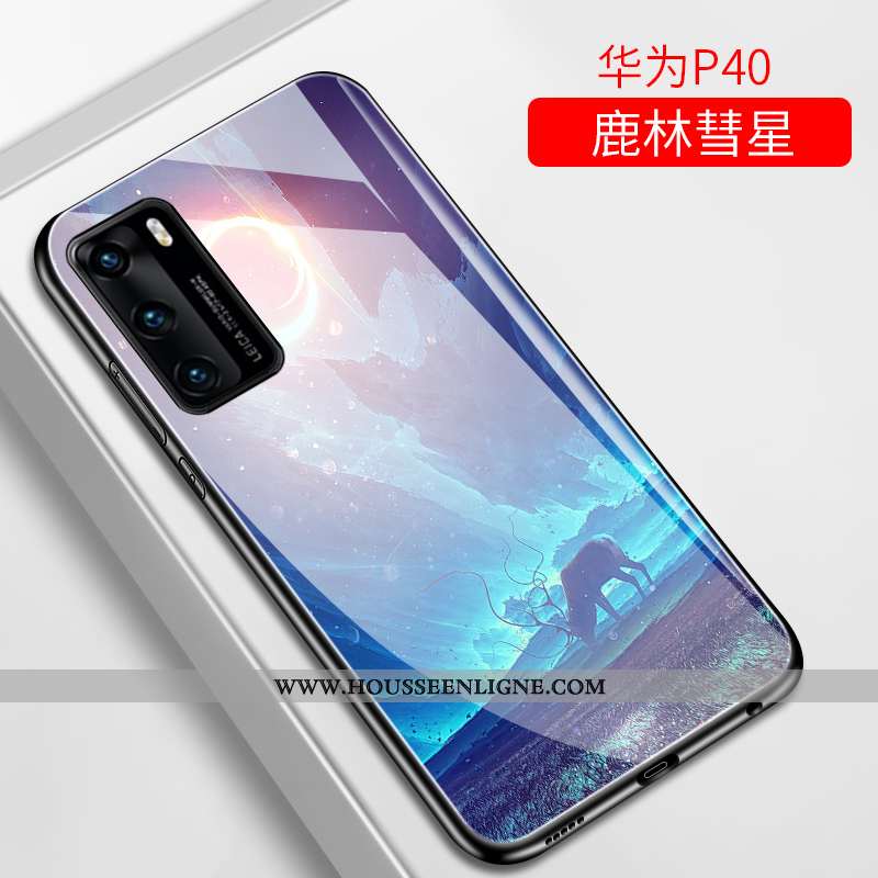 Coque Huawei P40 Tendance Légère Violet Téléphone Portable Tout Compris Créatif
