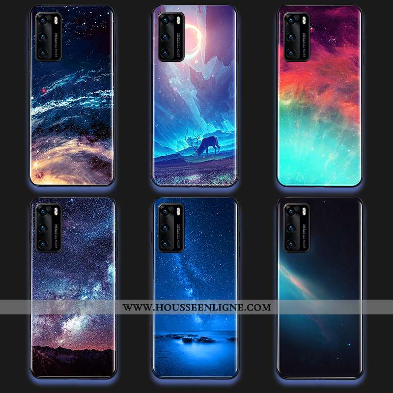 Coque Huawei P40 Tendance Légère Violet Téléphone Portable Tout Compris Créatif
