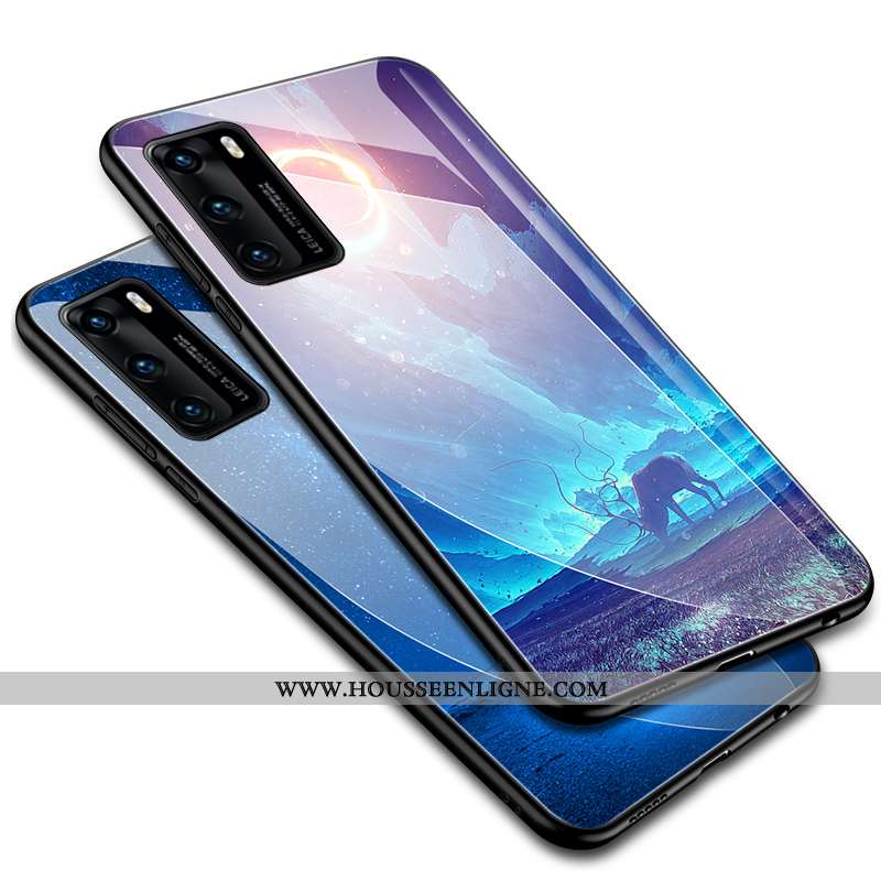 Coque Huawei P40 Tendance Légère Violet Téléphone Portable Tout Compris Créatif