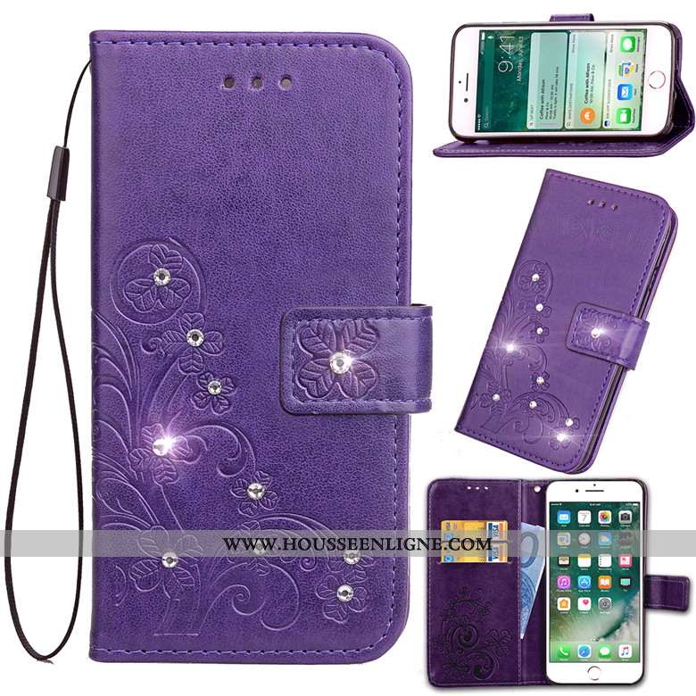 Coque Huawei Y5 2020 Cuir Fluide Doux Téléphone Portable 2020 Protection Housse Rose