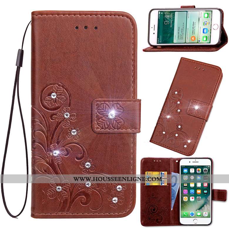 Coque Huawei Y5 2020 Cuir Fluide Doux Téléphone Portable 2020 Protection Housse Rose