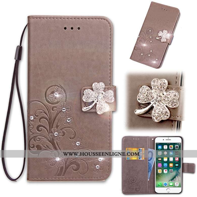 Coque Huawei Y5 2020 Cuir Fluide Doux Téléphone Portable 2020 Protection Housse Rose