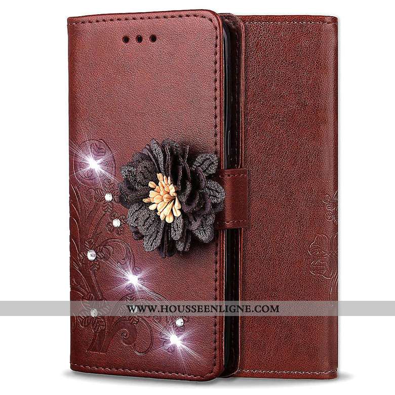 Coque Huawei Y5 2020 Cuir Fluide Doux Téléphone Portable 2020 Protection Housse Rose