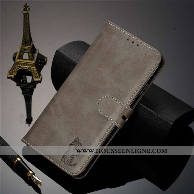 Coque Huawei Y5 2020 Cuir Silicone Tout Compris Clamshell Vin Rouge 2020 Téléphone Portable Bordeaux