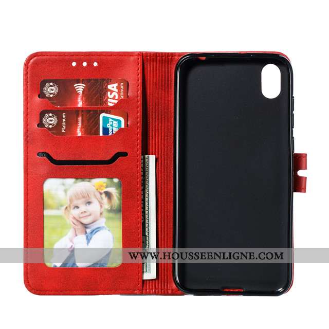 Coque Huawei Y5 2020 Cuir Silicone Tout Compris Clamshell Vin Rouge 2020 Téléphone Portable Bordeaux