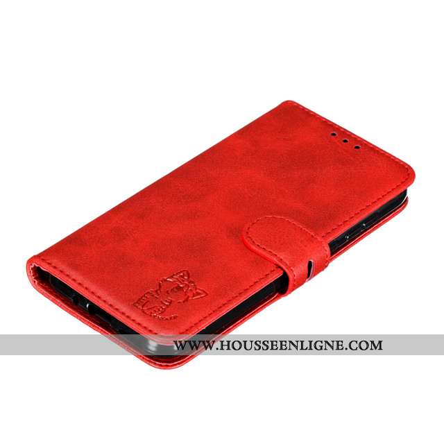Coque Huawei Y5 2020 Cuir Silicone Tout Compris Clamshell Vin Rouge 2020 Téléphone Portable Bordeaux