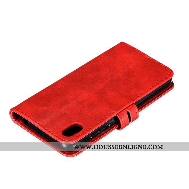 Coque Huawei Y5 2020 Cuir Silicone Tout Compris Clamshell Vin Rouge 2020 Téléphone Portable Bordeaux