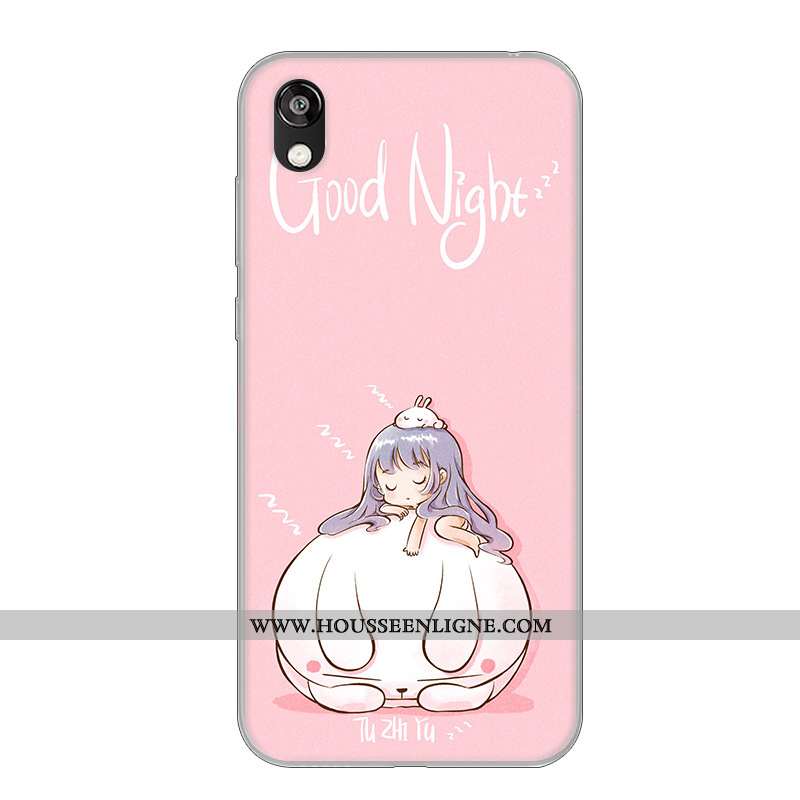 Coque Huawei Y5 2020 Fluide Doux Incassable Vent 2020 Téléphone Portable Rose Étui