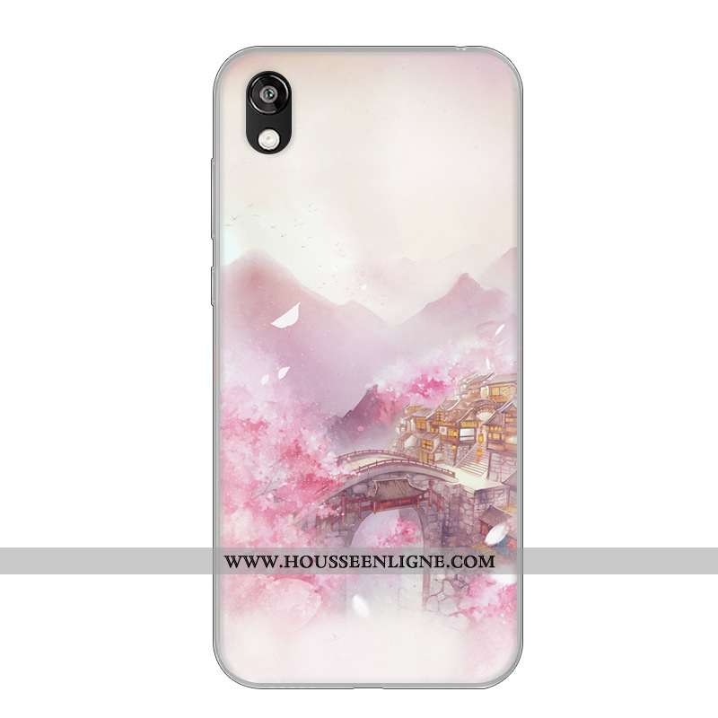 Coque Huawei Y5 2020 Fluide Doux Incassable Vent 2020 Téléphone Portable Rose Étui