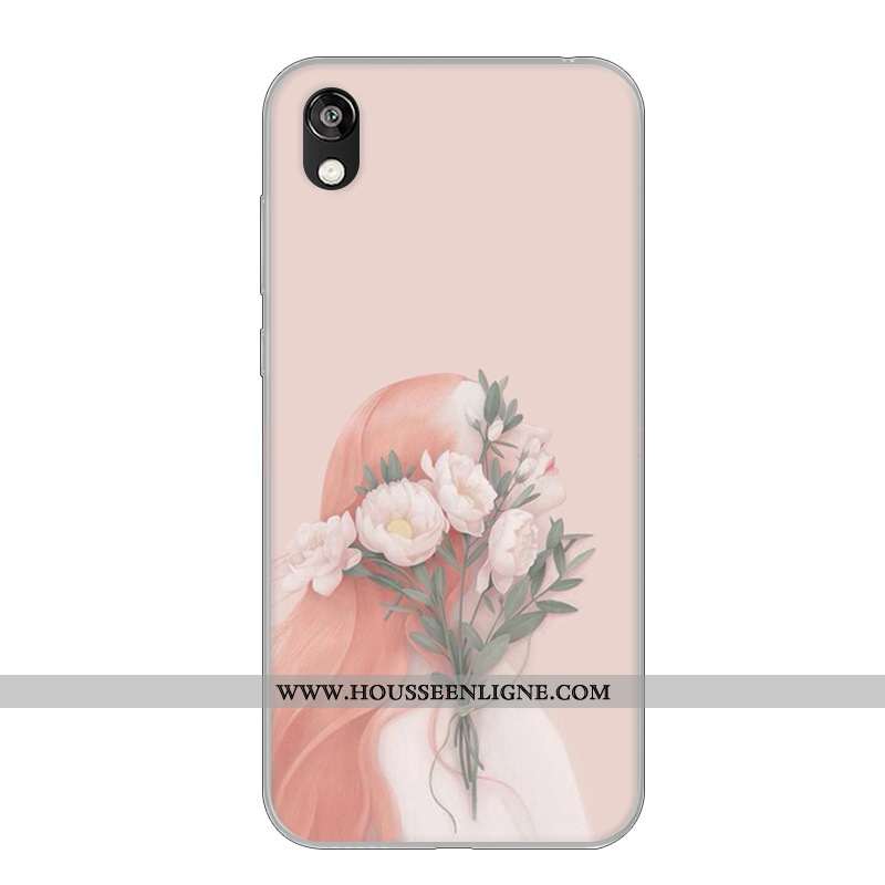 Coque Huawei Y5 2020 Fluide Doux Incassable Vent 2020 Téléphone Portable Rose Étui