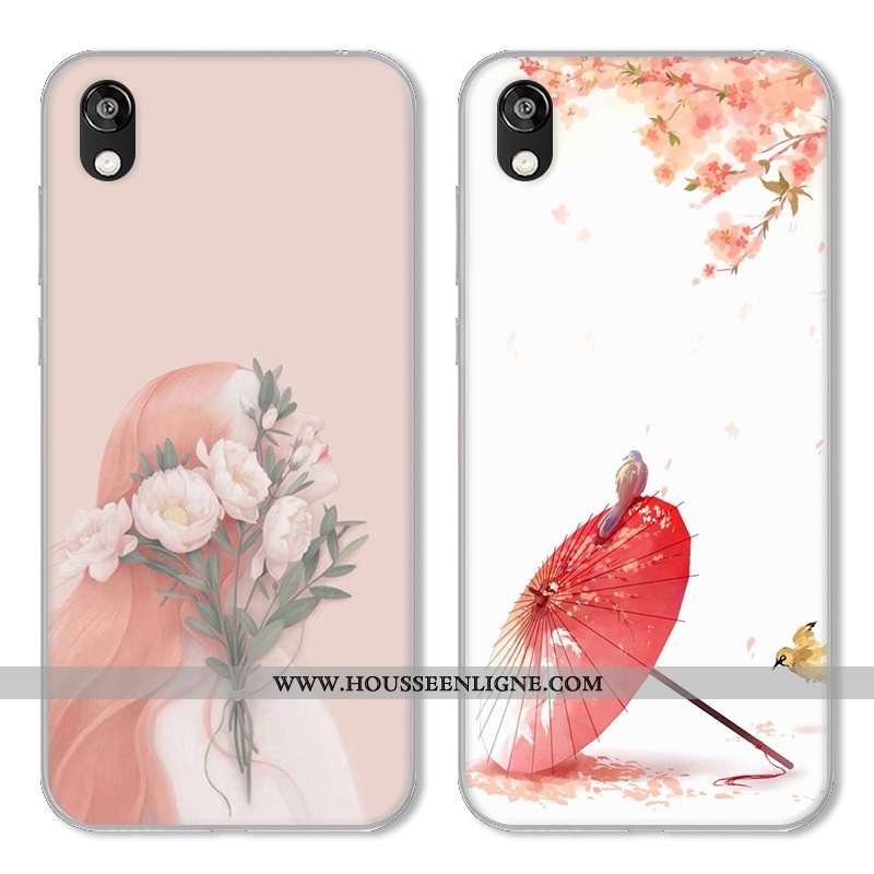Coque Huawei Y5 2020 Fluide Doux Incassable Vent 2020 Téléphone Portable Rose Étui