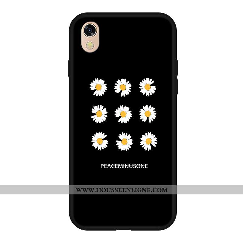 Coque Huawei Y5 2020 Fluide Doux Net Rouge Téléphone Portable Noir Étui 2020