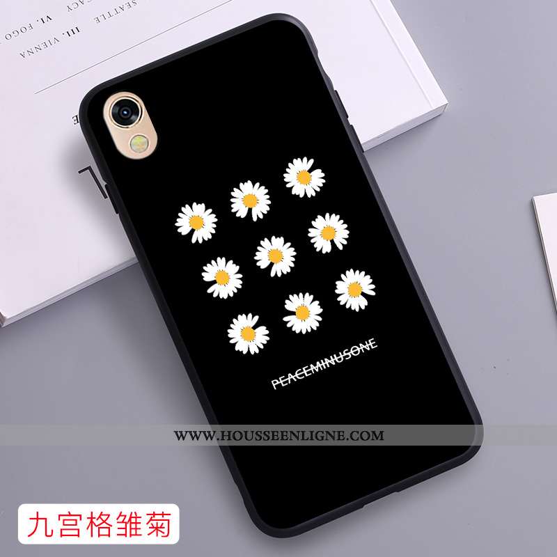 Coque Huawei Y5 2020 Fluide Doux Net Rouge Téléphone Portable Noir Étui 2020
