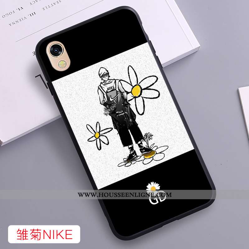 Coque Huawei Y5 2020 Fluide Doux Net Rouge Téléphone Portable Noir Étui 2020