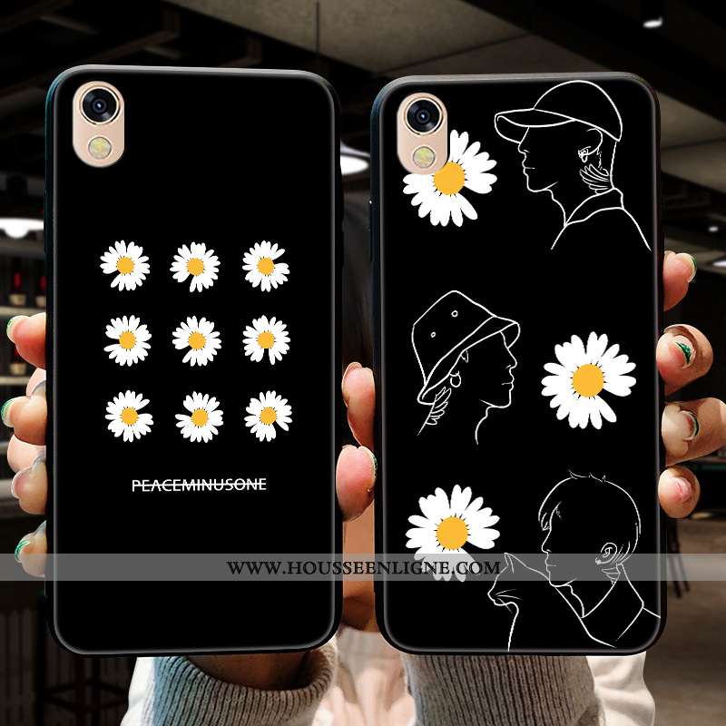 Coque Huawei Y5 2020 Fluide Doux Net Rouge Téléphone Portable Noir Étui 2020