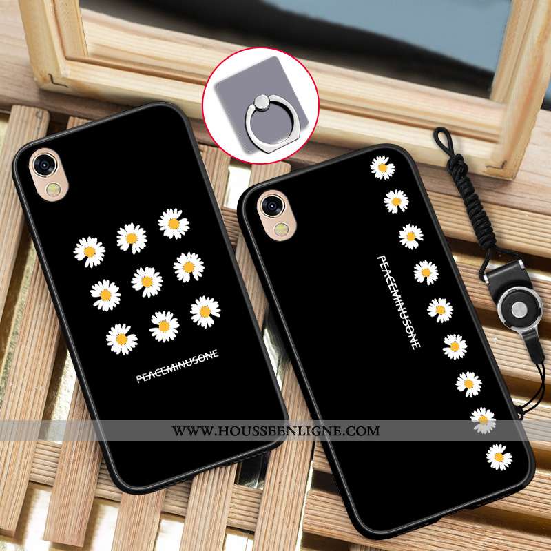 Coque Huawei Y5 2020 Fluide Doux Net Rouge Téléphone Portable Noir Étui 2020