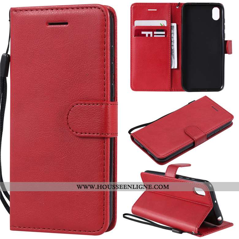 Coque Huawei Y5 2020 Protection Cuir Silicone Rose Incassable Étui