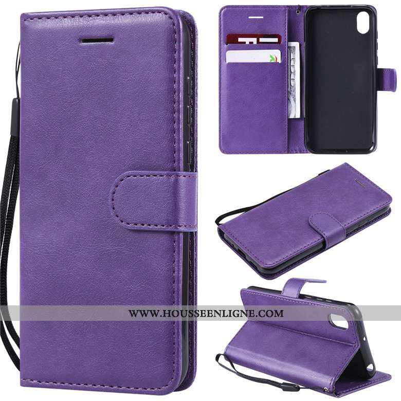 Coque Huawei Y5 2020 Protection Cuir Silicone Rose Incassable Étui