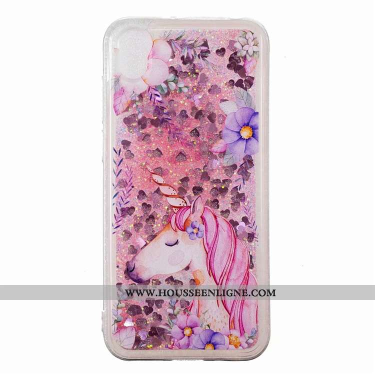Coque Huawei Y5 2020 Tendance Mode Rose Ornements Suspendus Quicksand 2020 Créatif