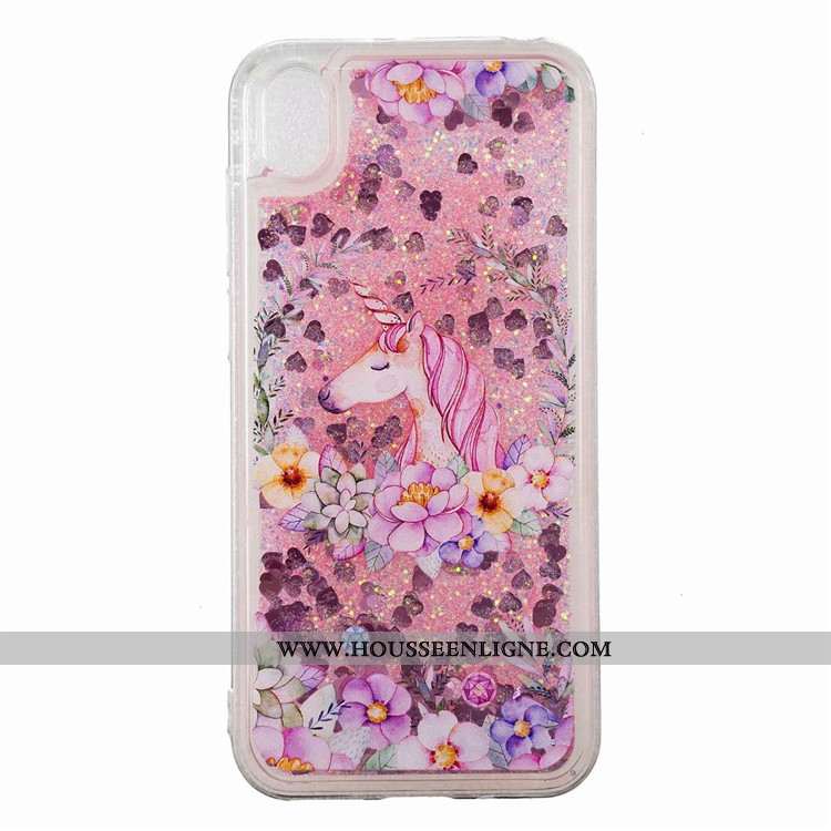 Coque Huawei Y5 2020 Tendance Mode Rose Ornements Suspendus Quicksand 2020 Créatif