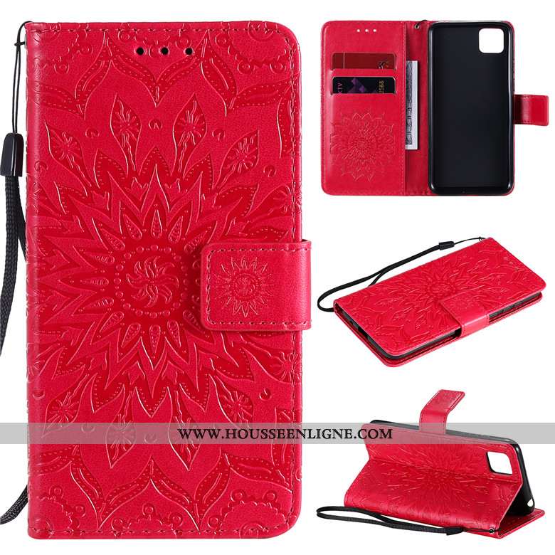 Coque Huawei Y5p Cuir Protection Téléphone Portable Étui Vert Incassable Verte
