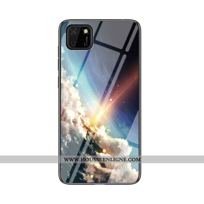 Coque Huawei Y5p Mode Protection Fluide Doux Silicone Dégradé Net Rouge Amoureux Noir