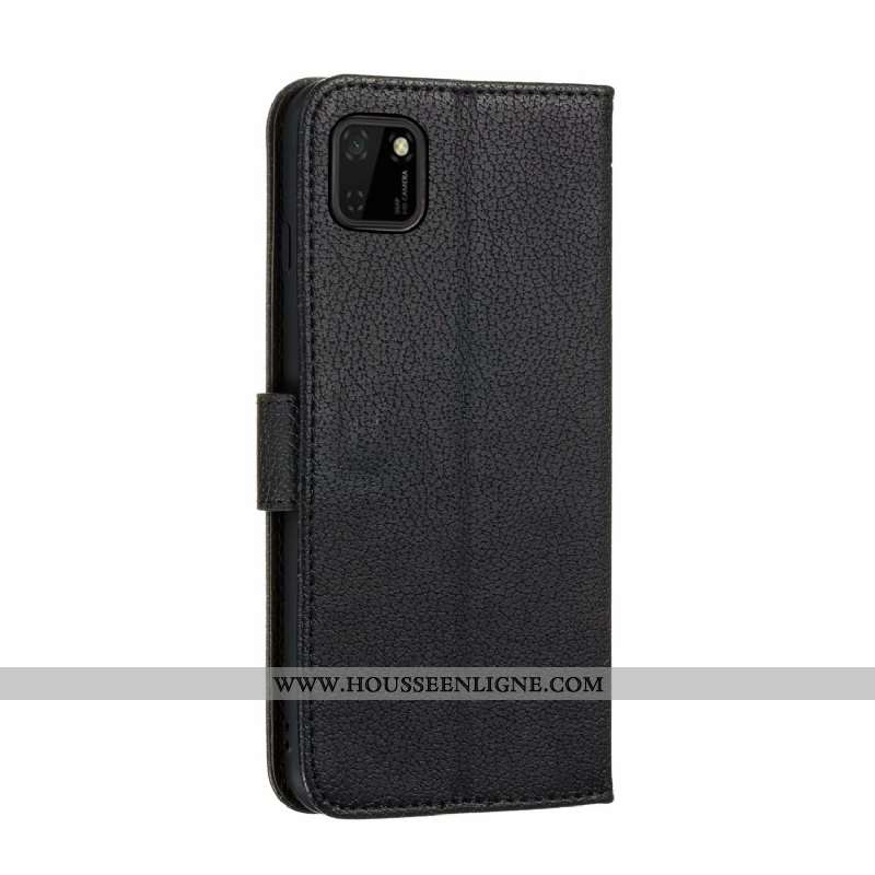 Coque Huawei Y5p Portefeuille Cuir Tout Compris Téléphone Portable Rouge Incassable Étui