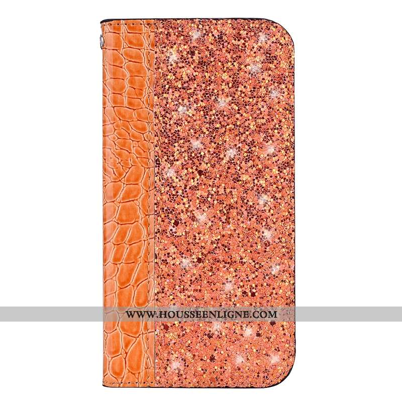 Coque Huawei Y6 2020 Cuir Modèle Fleurie Crocodile Étui Protection 2020 Violet