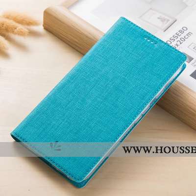 Coque Huawei Y6 2020 Cuir Modèle Fleurie Housse Téléphone Portable 2020 Protection Étui Bleu