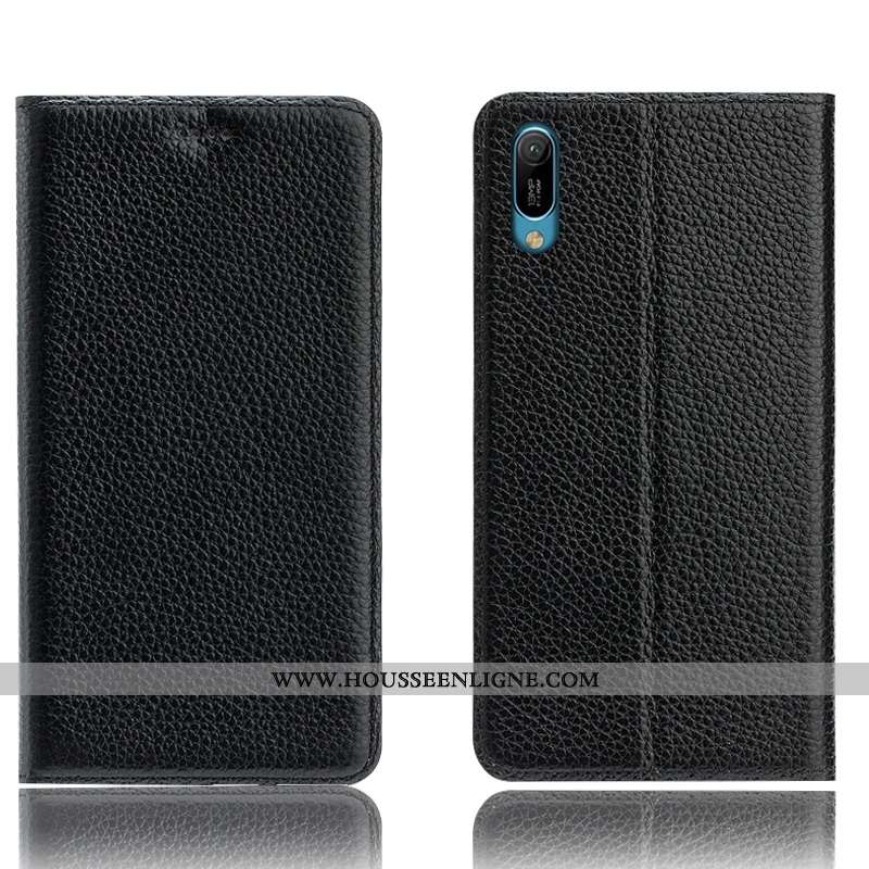 Coque Huawei Y6 2020 Cuir Modèle Fleurie Étui 2020 Protection Véritable Tout Compris Marron