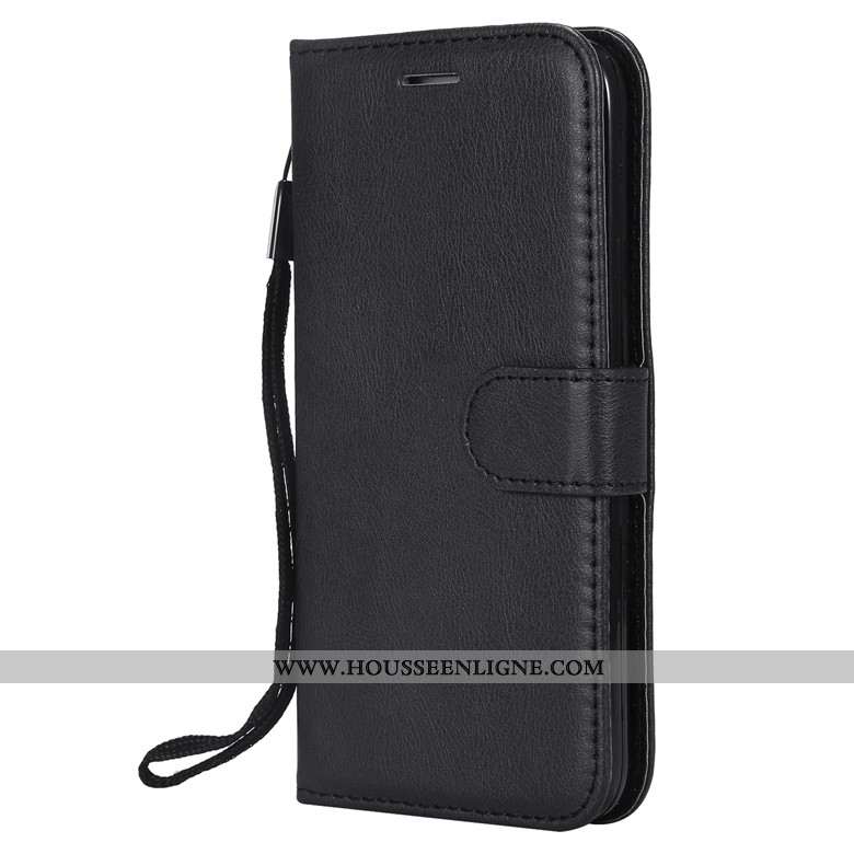 Coque Huawei Y6 2020 Fluide Doux Protection Étui Clamshell Téléphone Portable Tout Compris Cuir Rose