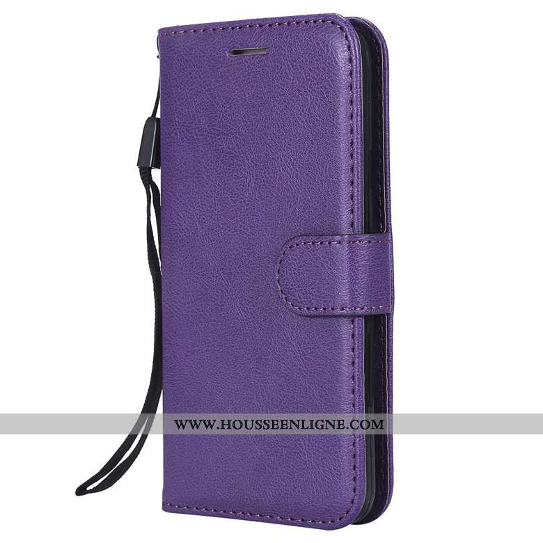 Coque Huawei Y6 2020 Fluide Doux Protection Étui Clamshell Téléphone Portable Tout Compris Cuir Rose