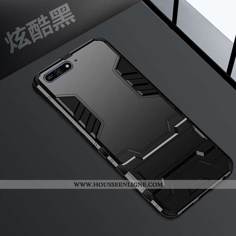 Coque Huawei Y6 2020 Protection Étui Téléphone Portable Incassable 2020 Difficile Bleu Foncé