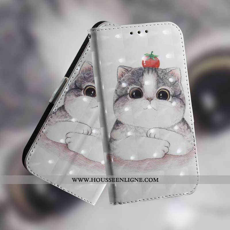 Coque Huawei Y6p Protection Cuir Étui Animal Vert Peinture Housse Verte