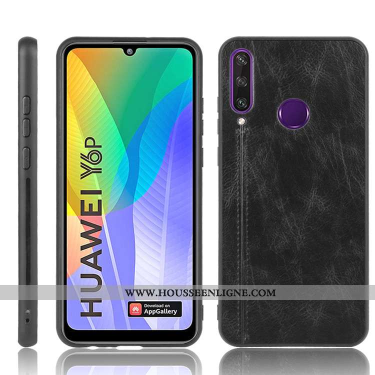 Coque Huawei Y6p Protection Tendance Jaune Étui Téléphone Portable Tout Compris