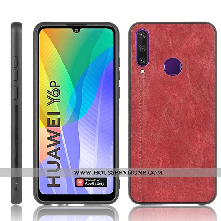 Coque Huawei Y6p Protection Tendance Jaune Étui Téléphone Portable Tout Compris