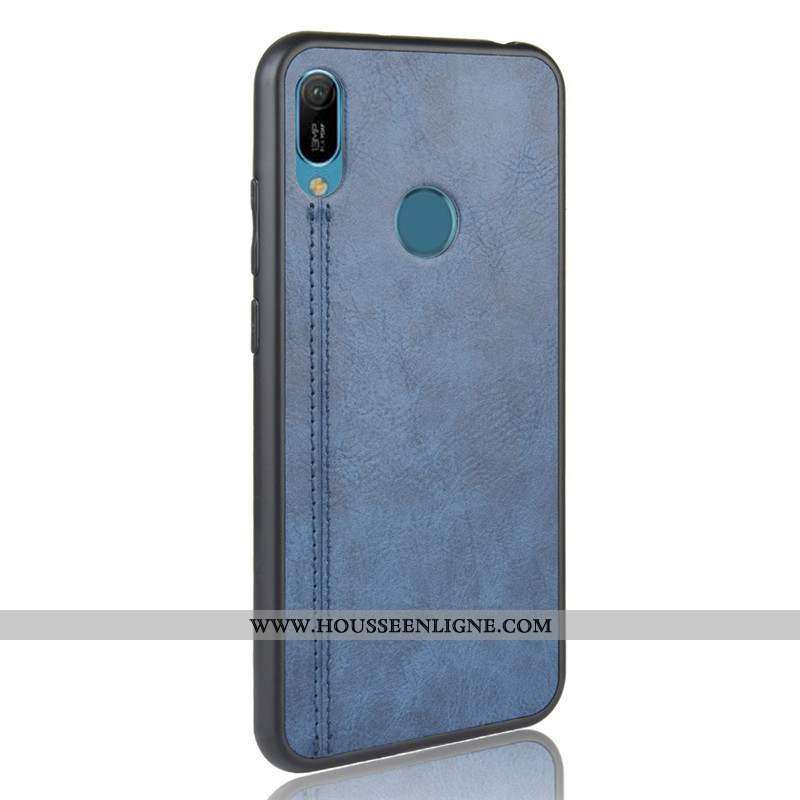 Coque Huawei Y6s Fluide Doux Protection Légères Téléphone Portable Étui Tout Compris Bleu Foncé