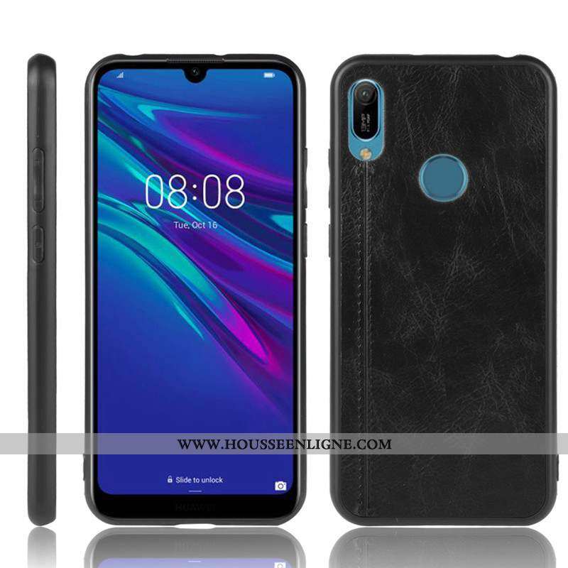 Coque Huawei Y6s Fluide Doux Protection Légères Téléphone Portable Étui Tout Compris Bleu Foncé