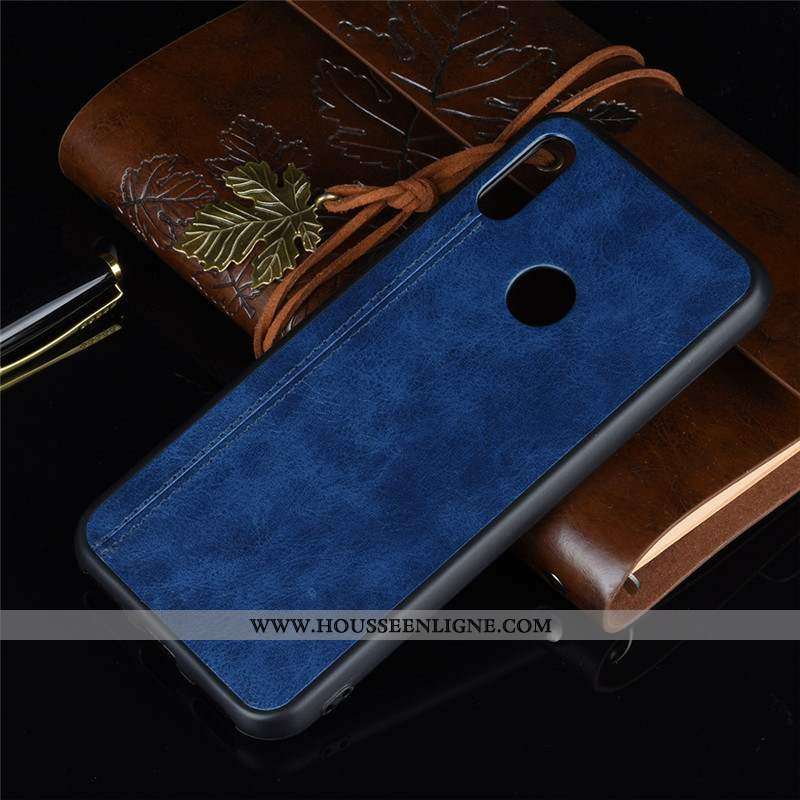 Coque Huawei Y6s Fluide Doux Protection Légères Téléphone Portable Étui Tout Compris Bleu Foncé