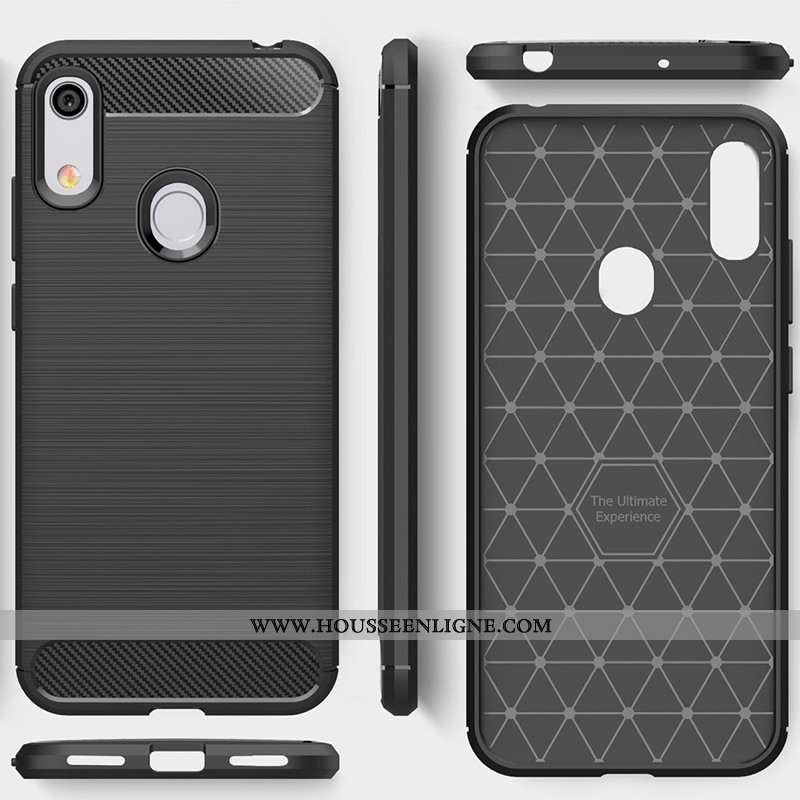 Coque Huawei Y6s Protection Fluide Doux Nouveau Silicone Noir Incassable